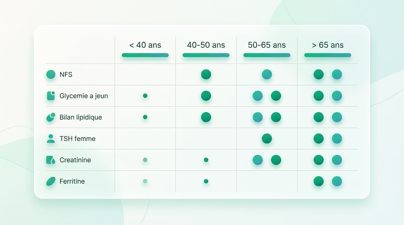 Bilan sanguin : quoi demander selon l'âge et pourquoi