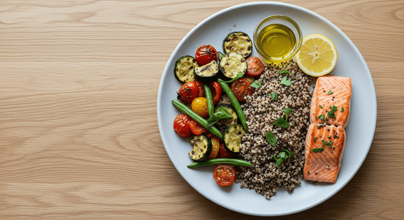 Alimentation équilibrée chez l'adulte : repères officiels, assiette-type et conseils sourcés