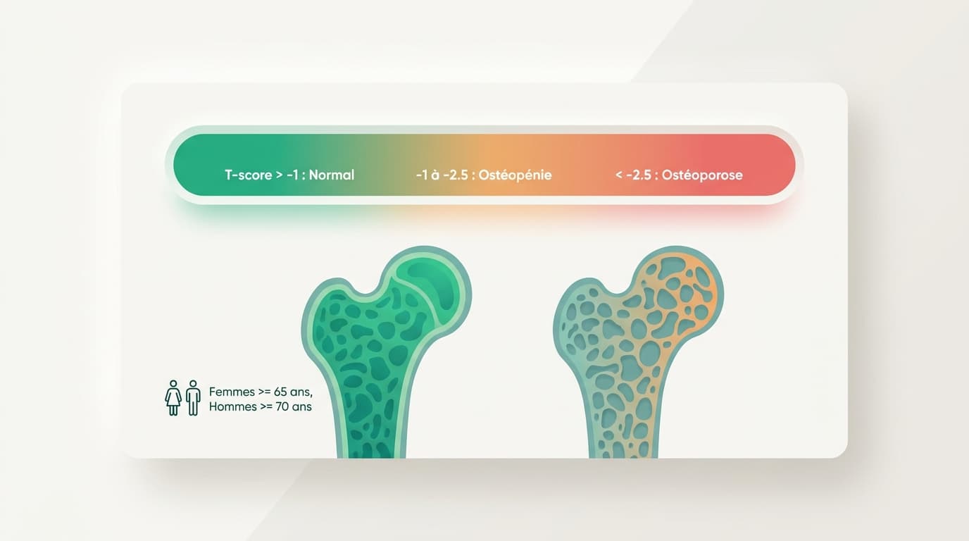 Ostéoporose : quand faire une ostéodensitométrie (DMO) ?