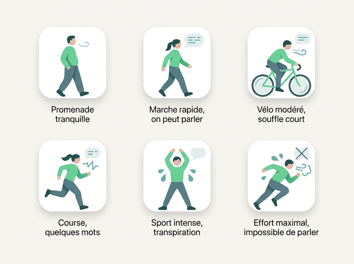 Infographie illustrant les points clés de la section « Comment reconnaître l'intensité sans capteur »
