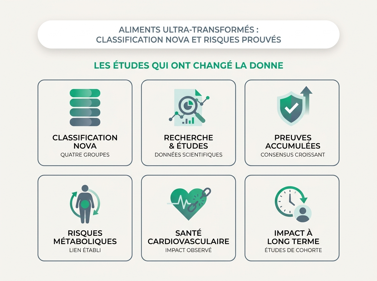 Infographie illustrant les points clés de la section « Les études qui ont changé la donne »