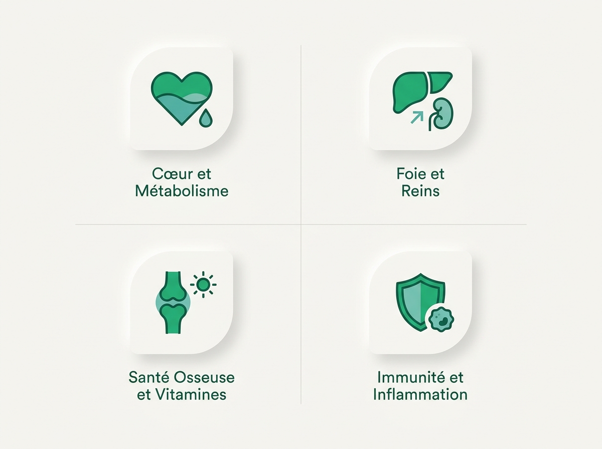 Infographie illustrant les points clés de la section « Examens recommandés chez l'adulte en bonne santé »
