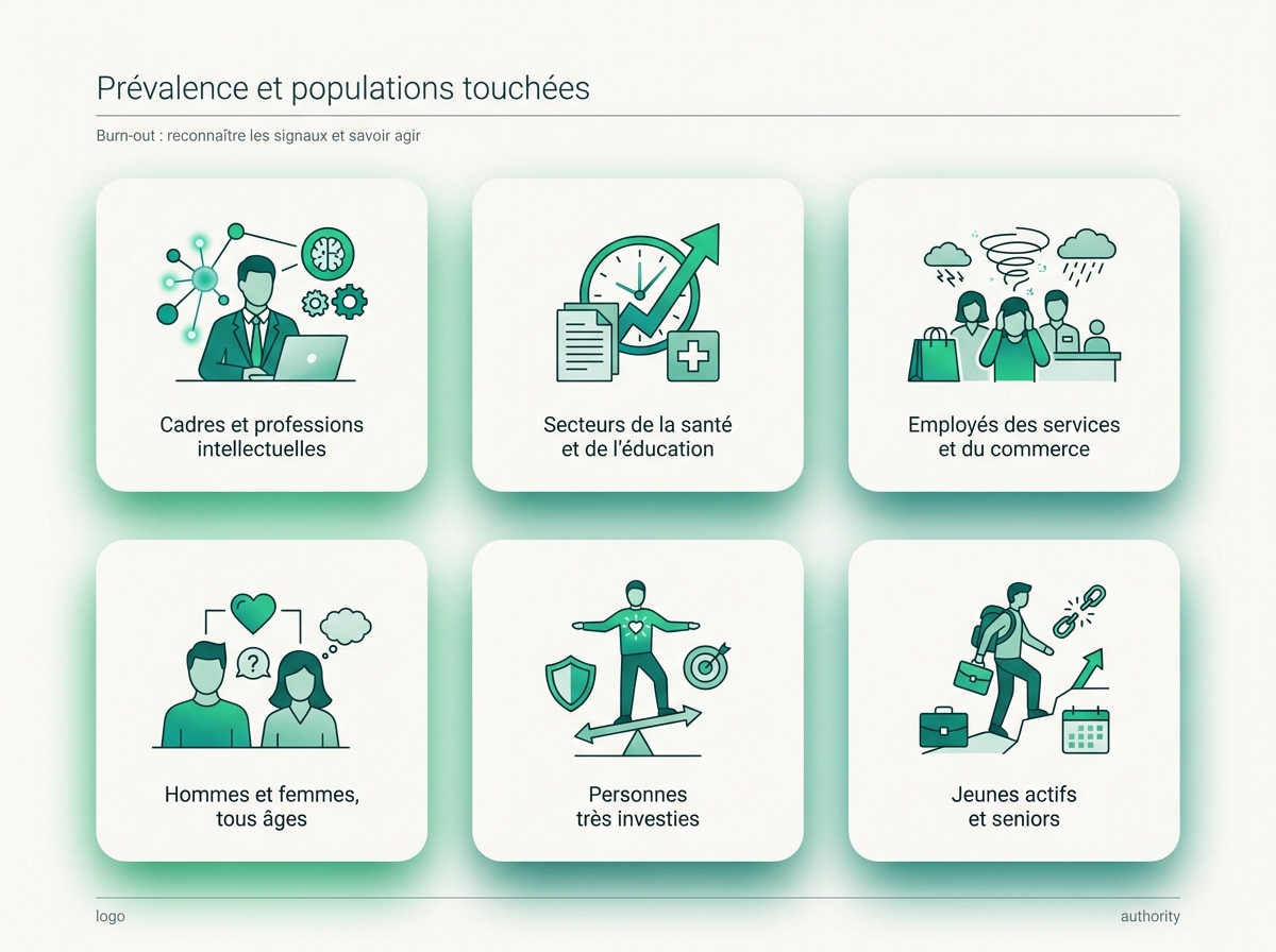 Infographie illustrant les points clés de la section « Prévalence et populations touchées »