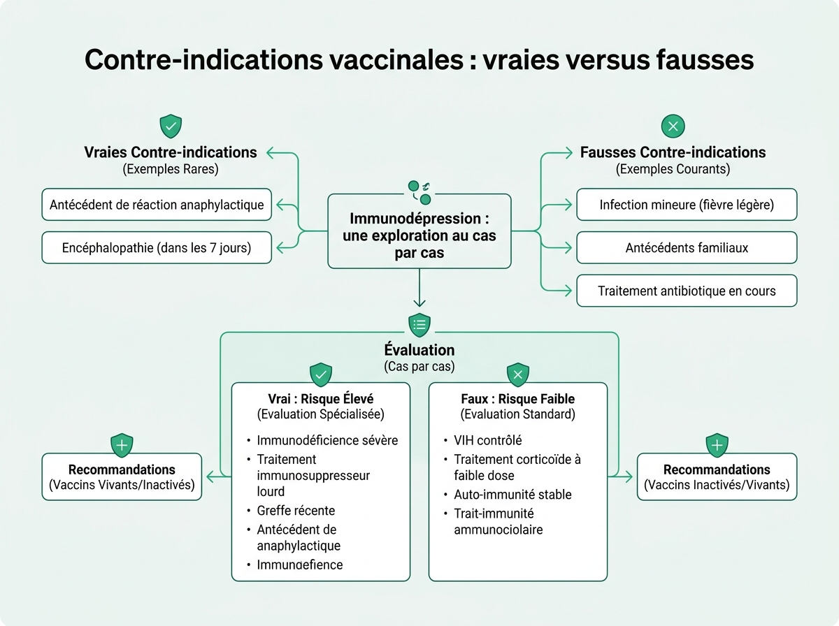 Schéma médical illustrant « Immunodépression : une exploration au cas par cas »