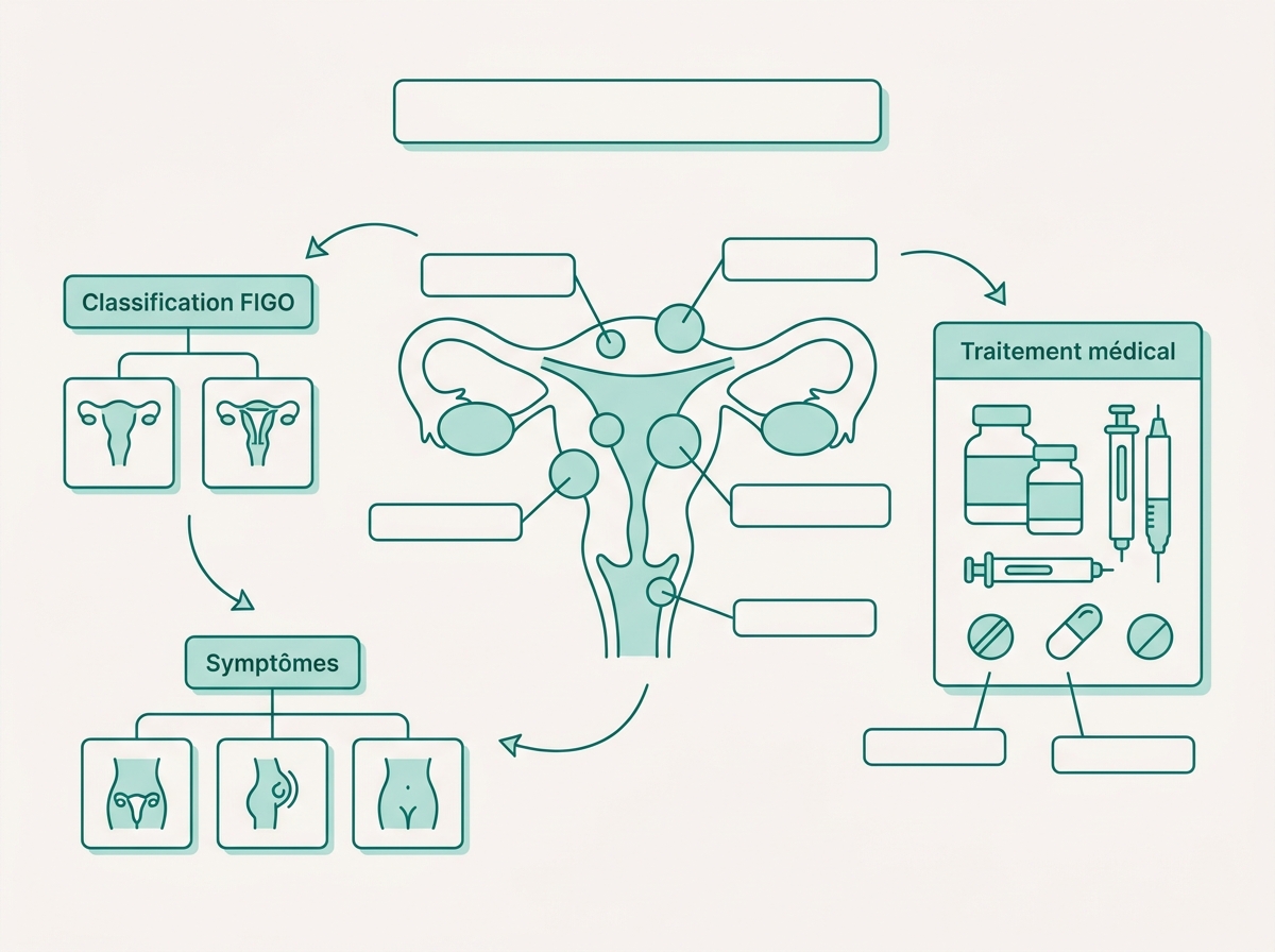 Schéma médical illustrant « Traitement médical »