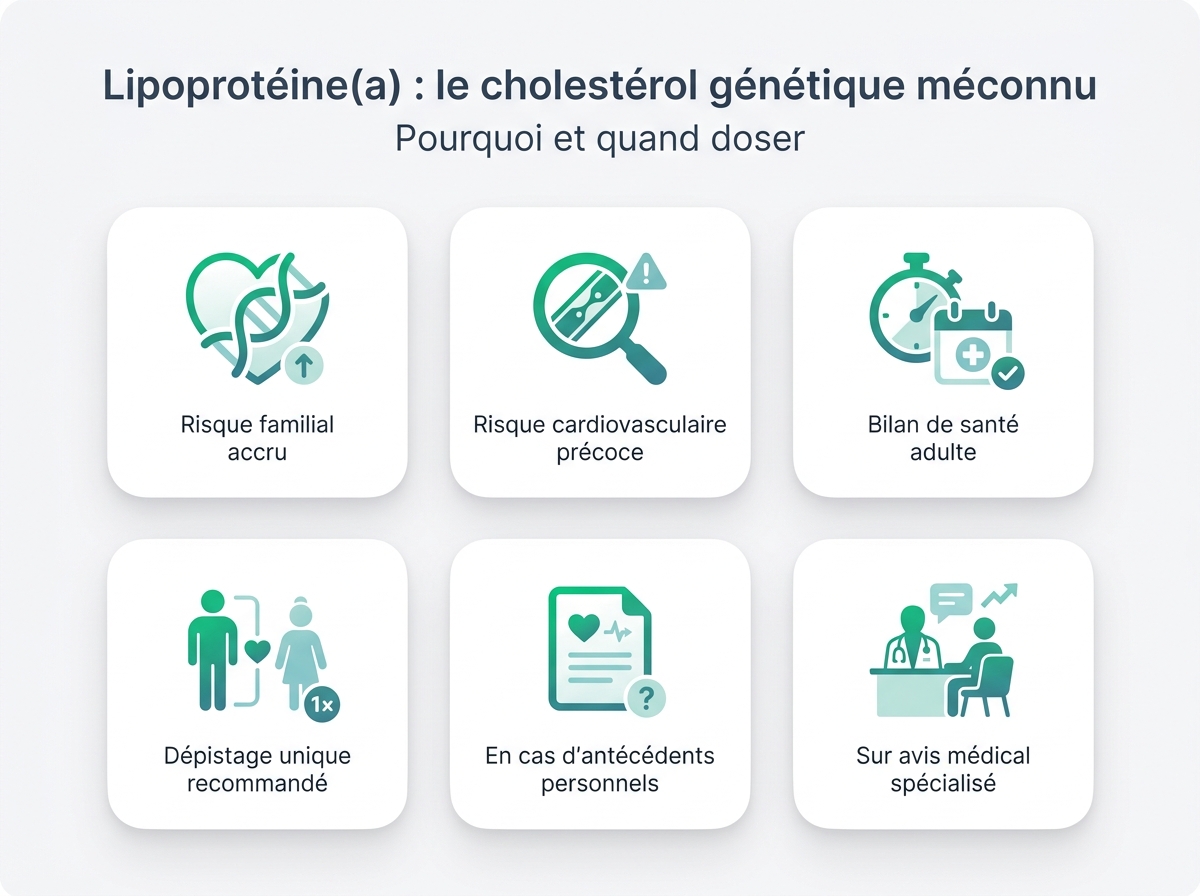 Infographie illustrant les points clés de la section « Pourquoi et quand doser »
