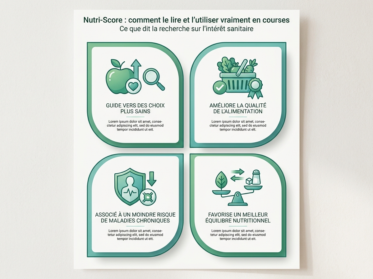 Infographie illustrant les points clés de la section « Ce que dit la recherche sur l'intérêt sanitaire »