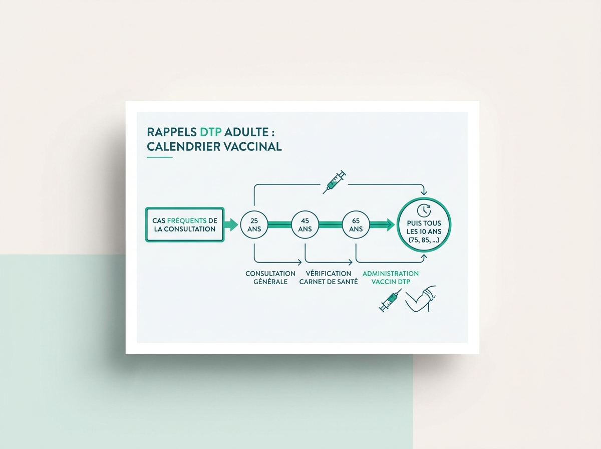 Schéma médical illustrant « Cas fréquents de la consultation »