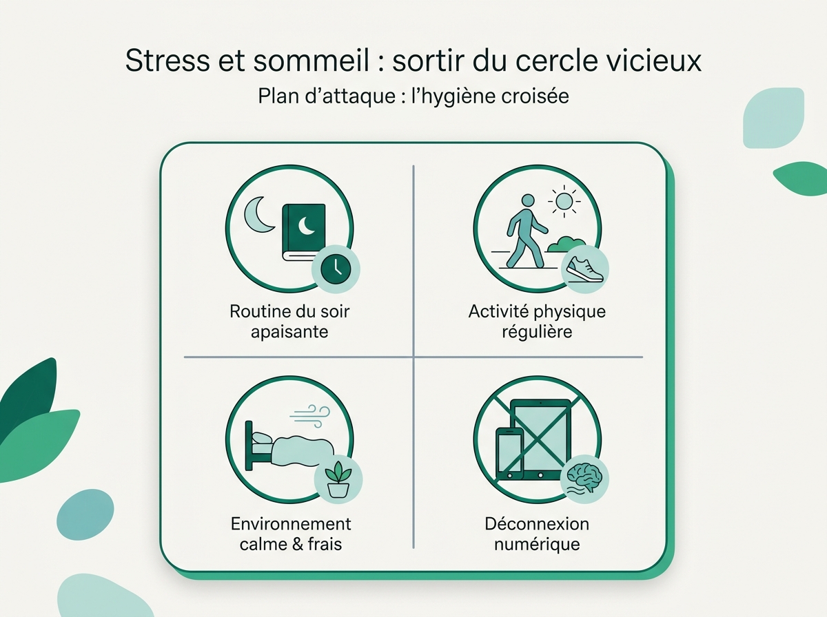 Infographie illustrant les points clés de la section « Plan d'attaque : l'hygiène croisée »