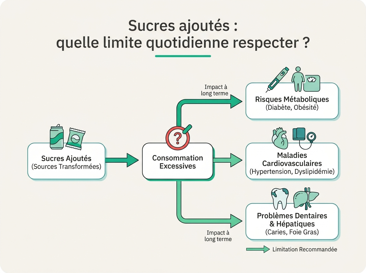 Schéma médical illustrant « Les preuves des risques »